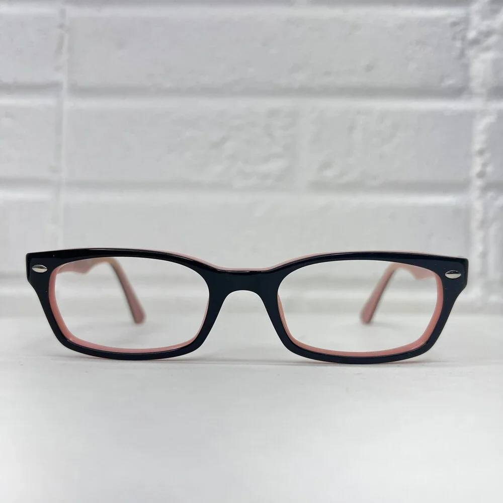 Ray-Ban RB5150 5024 Womens Eyeglasses Frames Black Pink Round Full Rim 50-19-135